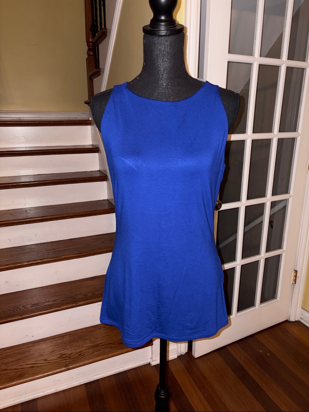 INC International Concepts Royal Blue Sleeveless Shell Top